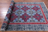 Grey William Morris Handmade Wool Rug - 5' 1" X 8' 1" - Golden Nile