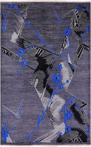 William Morris Handmade Wool Rug - 5' 1