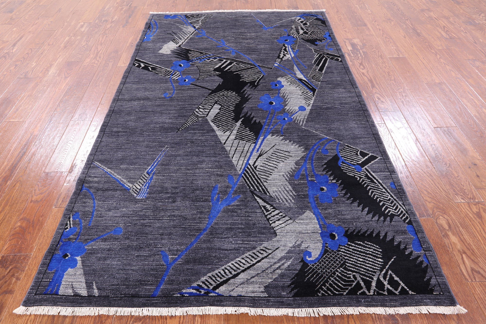 William Morris Handmade Wool Rug - 5' 1" X 8' 1" - Golden Nile