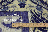 William Morris Handmade Wool Area Rug - 4' 11" X 5' 2" - Golden Nile