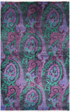 William Morris Handmade Wool Rug - 5' 1" X 8' 0" - Golden Nile