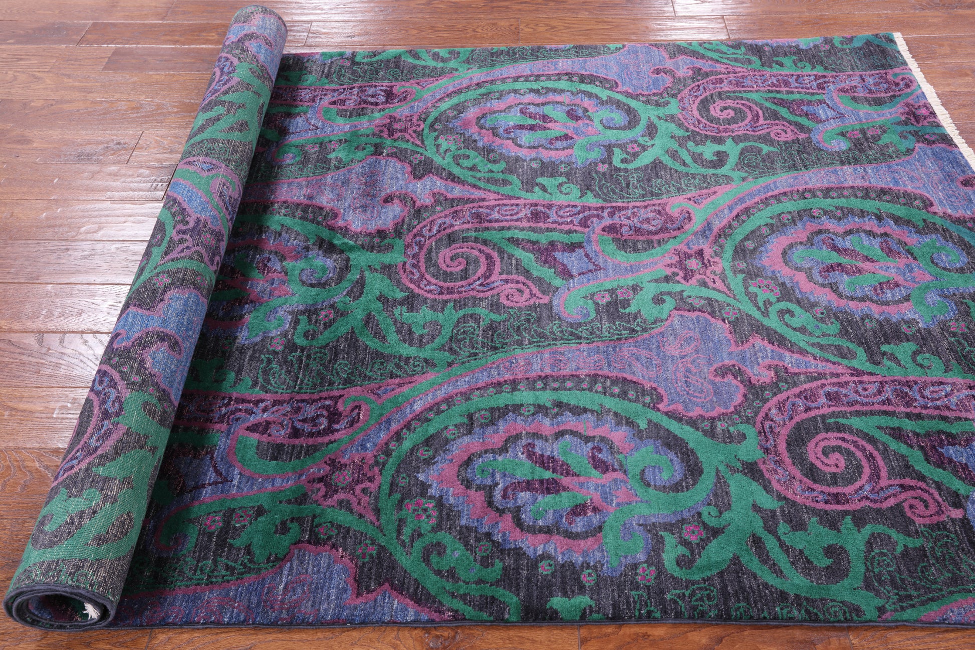 William Morris Handmade Wool Rug - 5' 1" X 8' 0" - Golden Nile