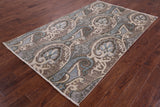 William Morris Handmade Wool Rug - 4' 11" X 8' 2" - Golden Nile
