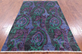William Morris Hand-Knotted Wool Rug - 5' 0" X 8' 0" - Golden Nile