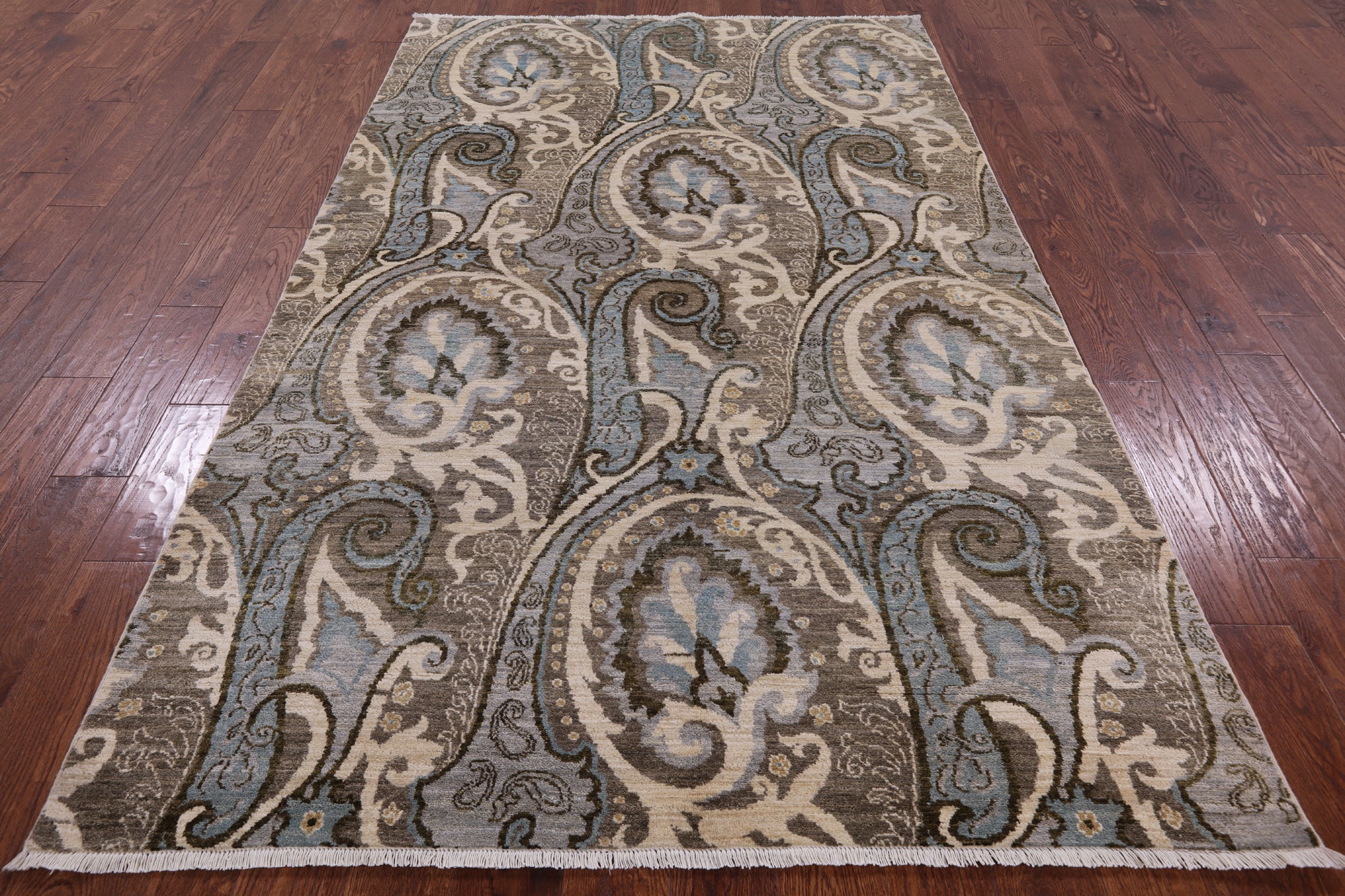 William Morris Hand-Knotted Wool Rug - 5' 1" X 8' 2" - Golden Nile