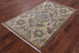 William Morris Hand Knotted Wool Rug - 4' 0" X 6' 3" - Golden Nile