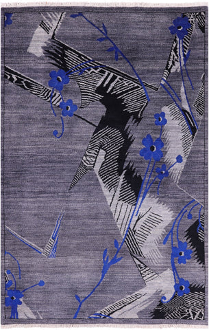 William Morris Handmade Wool Rug - 4' 2