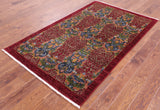 William Morris Hand Knotted Wool Rug - 3' 11" X 6' 5" - Golden Nile