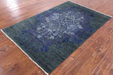 William Morris Hand Knotted Wool Rug - 3' 11" X 5' 11" - Golden Nile