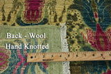 William Morris Handmade Wool Area Rug - 4' 2" X 6' 5" - Golden Nile