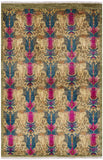 William Morris Handmade Wool Area Rug - 4' 0" X 6' 2" - Golden Nile