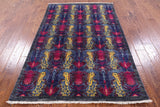 William Morris Handmade Wool Rug - 4' 0" X 6' 1" - Golden Nile