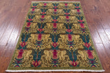William Morris Hand Knotted Wool Area Rug - 4' 0" X 6' 1" - Golden Nile