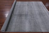 Grey Savannah Hand Knotted Wool & Silk Rug - 7' 9" X 10' 0" - Golden Nile