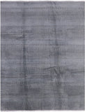 Grey Savannah Hand Knotted Wool & Silk Rug - 7' 9" X 10' 0" - Golden Nile