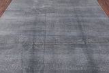 Grey Savannah Hand Knotted Wool & Silk Rug - 7' 9" X 10' 0" - Golden Nile