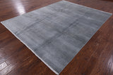 Grey Savannah Hand Knotted Wool & Silk Rug - 7' 9" X 10' 0" - Golden Nile