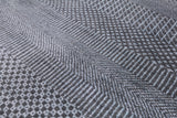 Grey Savannah Hand Knotted Wool & Silk Rug - 7' 9" X 10' 0" - Golden Nile