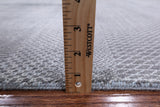 Grey Savannah Hand Knotted Wool & Silk Rug - 7' 9" X 10' 0" - Golden Nile