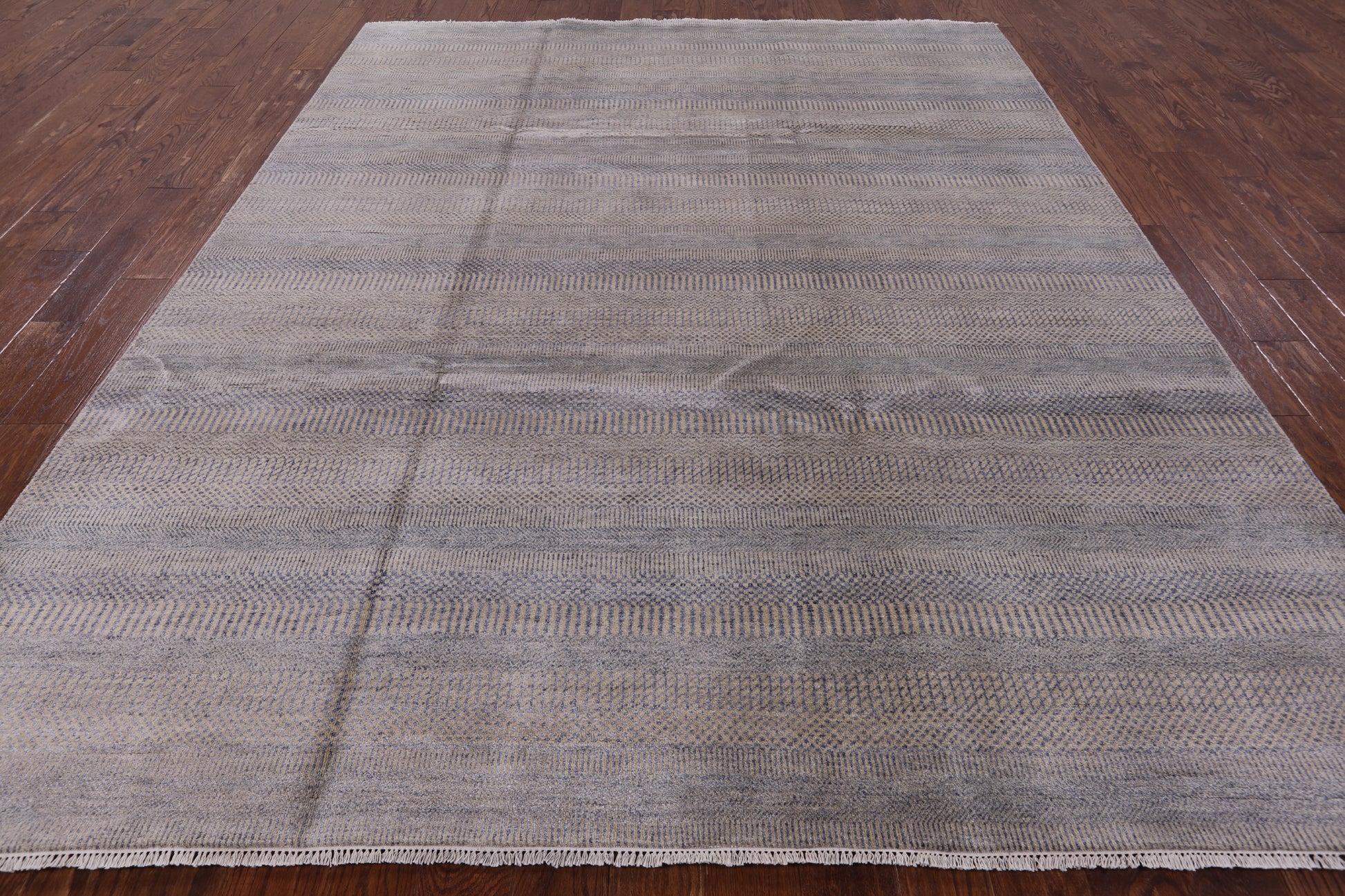 Savannah Grass Hand Knotted Wool & Silk Rug - 8' 0" X 10' 1" - Golden Nile