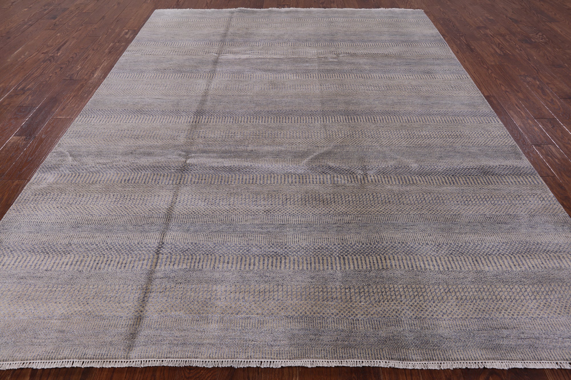 Savannah Grass Hand Knotted Wool & Silk Rug - 8' 0" X 10' 1" - Golden Nile