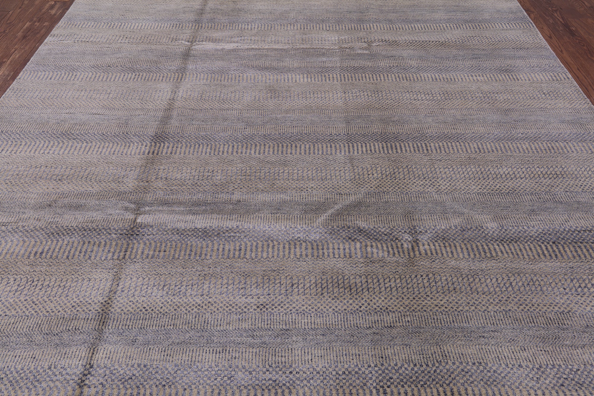Savannah Grass Hand Knotted Wool & Silk Rug - 8' 0" X 10' 1" - Golden Nile