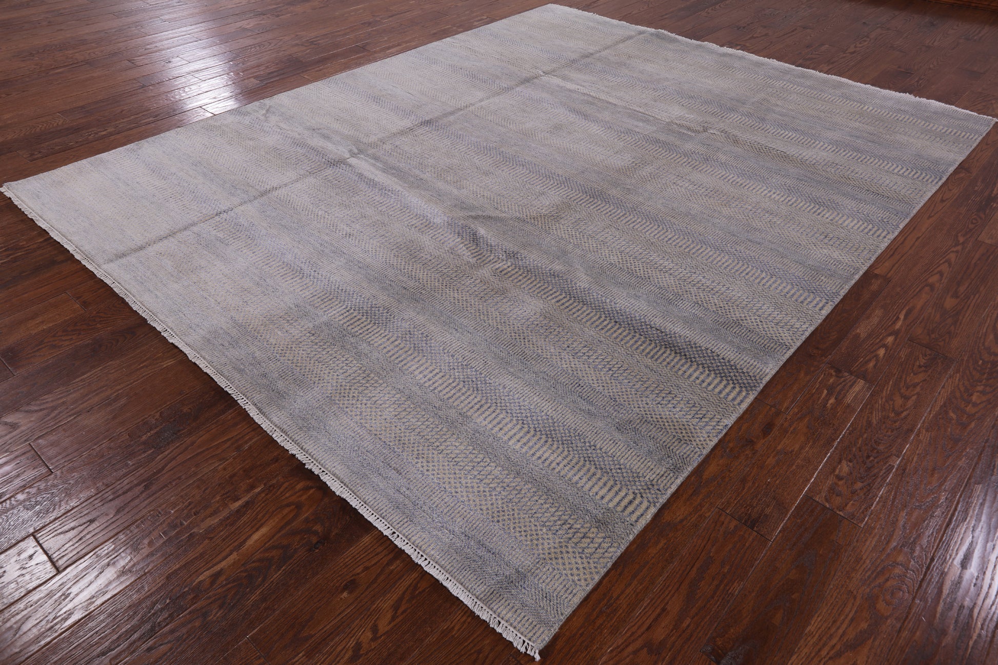 Savannah Grass Hand Knotted Wool & Silk Rug - 8' 0" X 10' 1" - Golden Nile