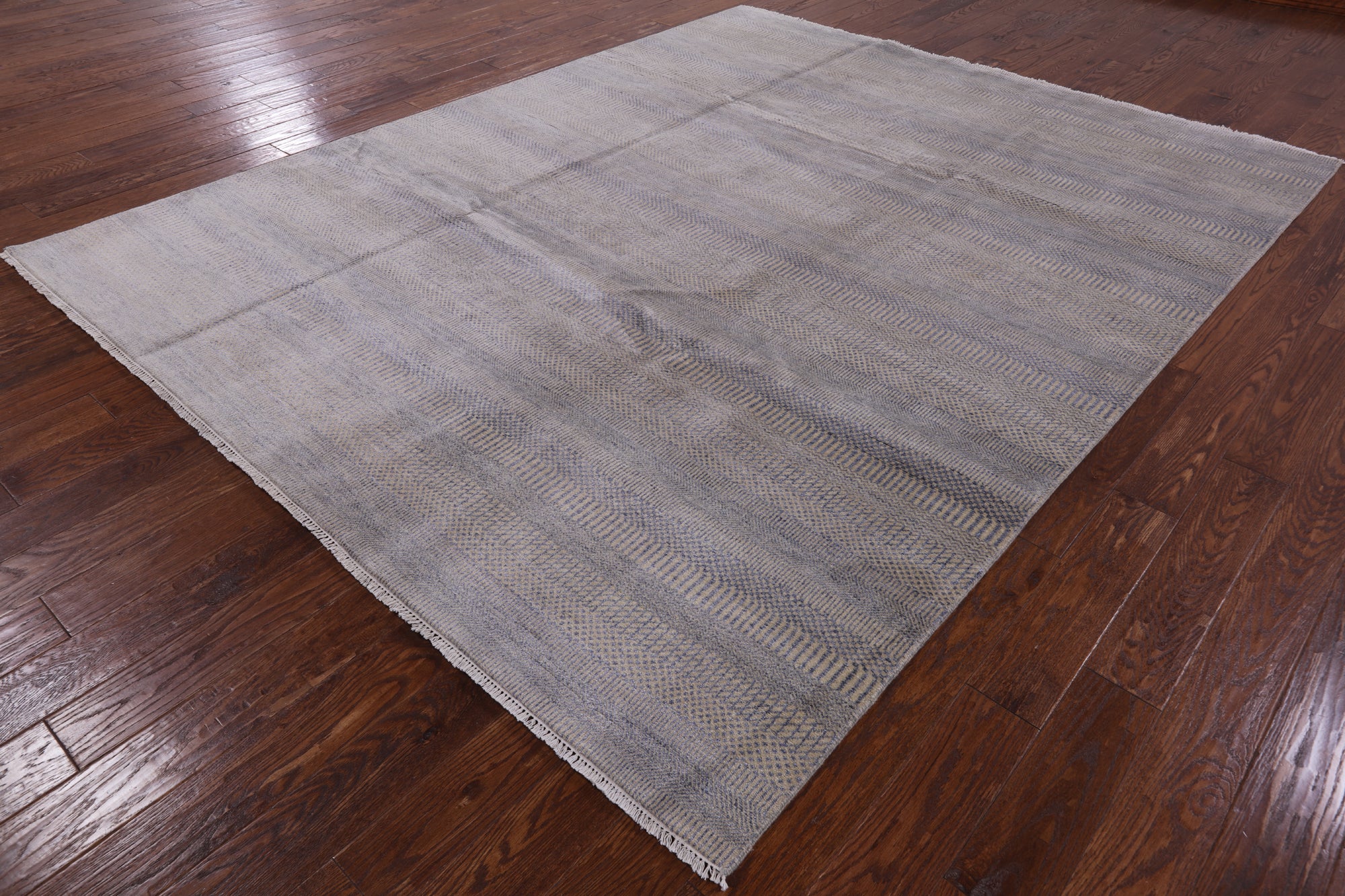 Savannah Grass Hand Knotted Wool & Silk Rug - 8' 0" X 10' 1" - Golden Nile