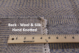 Savannah Grass Hand Knotted Wool & Silk Rug - 8' 0" X 10' 1" - Golden Nile