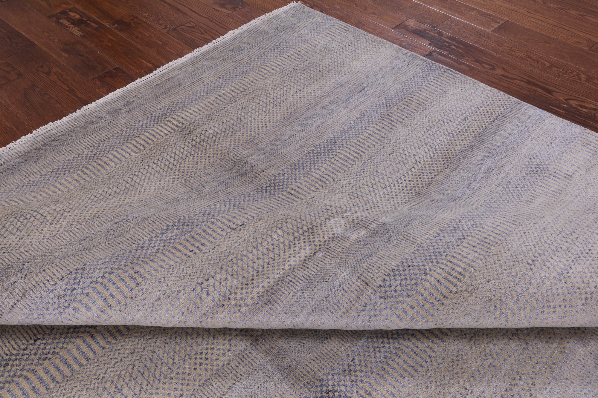 Savannah Grass Hand Knotted Wool & Silk Rug - 8' 0" X 10' 1" - Golden Nile