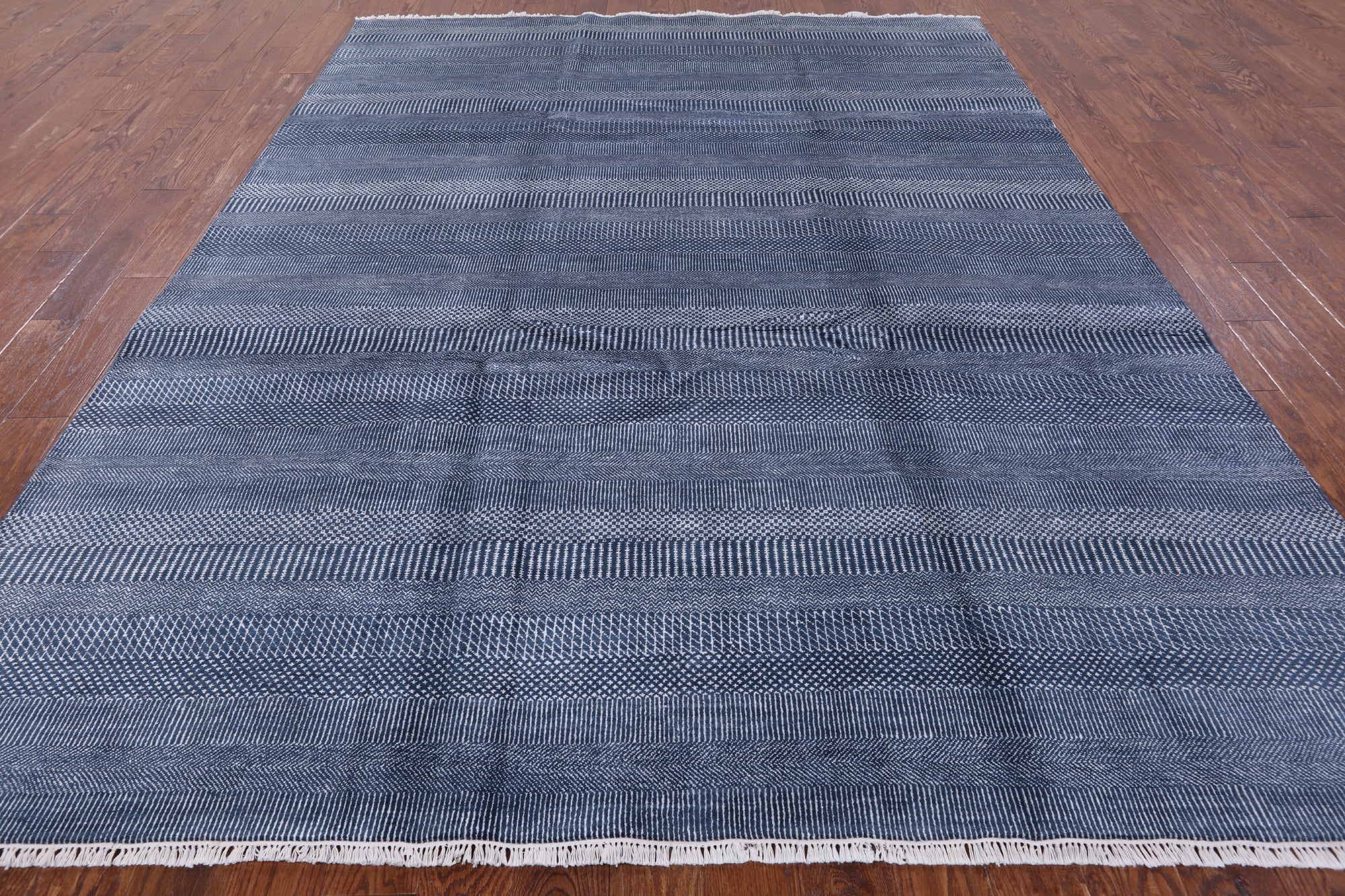 Savannah Grass Handmade Wool & Silk Rug - 7' 11" X 10' 1" - Golden Nile
