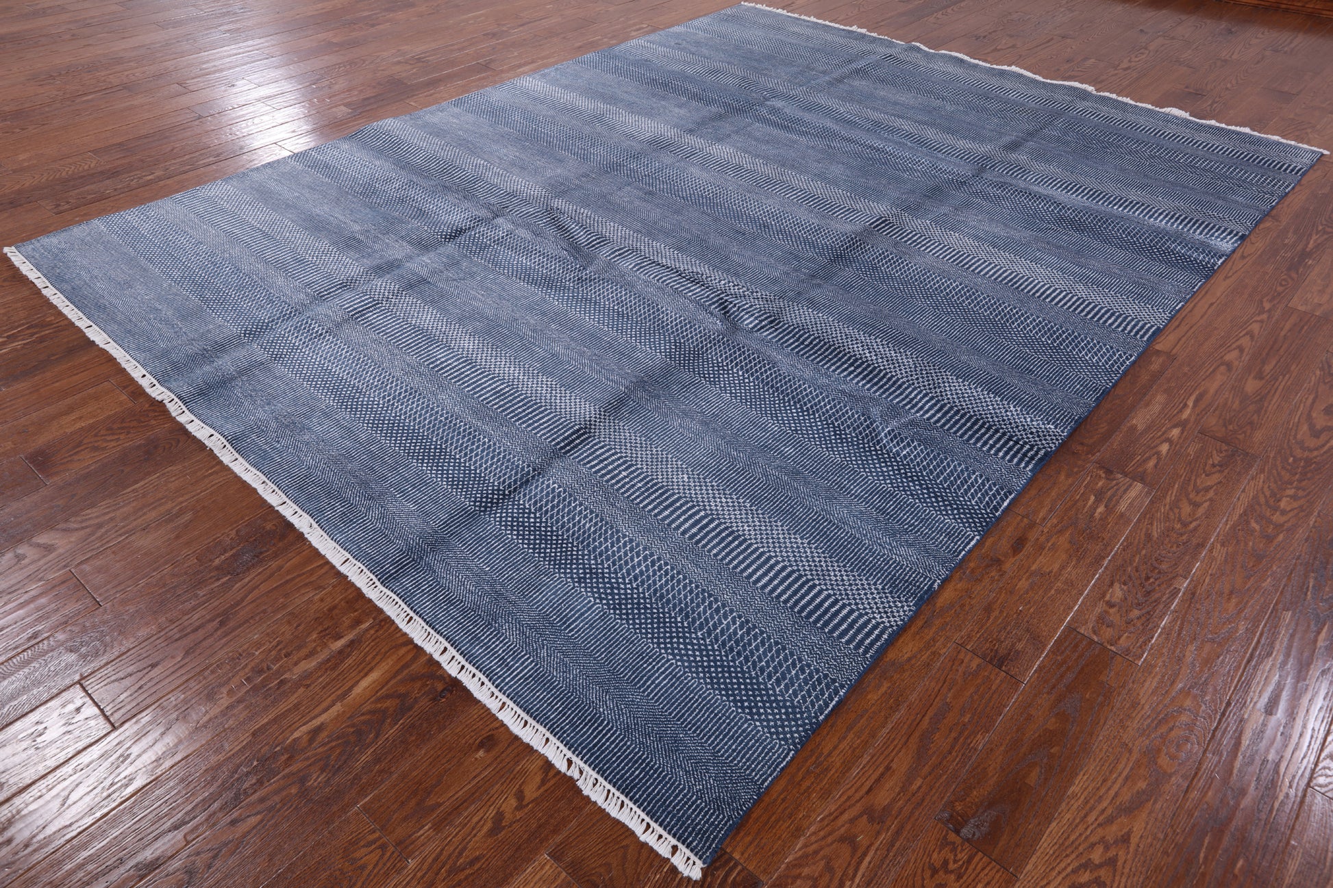 Savannah Grass Handmade Wool & Silk Rug - 7' 11" X 10' 1" - Golden Nile