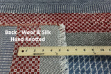 9 X 12 Savannah Gabbeh Oriental Wool & Silk Rug - Golden Nile