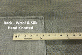 10 X 13 Savannah Gabbeh Oriental Wool & Silk Rug - Golden Nile