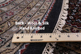 Round Bijar Handmade Wool & Silk Rug - 10' 0" X 10' 0" - Golden Nile