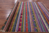 Tribal Persian Gabbeh Hand Knotted Wool Rug - 8' 11" X 12' 1" - Golden Nile