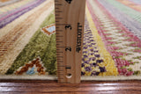 Tribal Gabbeh Hand Knotted Wool Rug - 7' 11" X 9' 9" - Golden Nile