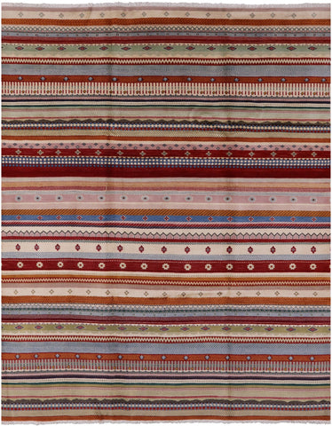 Tribal Persian Gabbeh Hand Knotted Wool Rug - 7' 10