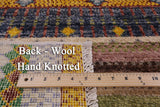 Tribal Gabbeh Hand Knotted Wool Rug - 8' 0" X 10' 2" - Golden Nile