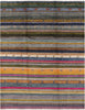Tribal Gabbeh Hand Knotted Rug - 8' X 10' 2" - Golden Nile
