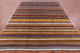 Tribal Persian Gabbeh Hand Knotted Wool Rug - 8' 0" X 10' 1" - Golden Nile