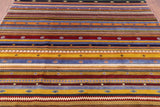 Tribal Persian Gabbeh Hand Knotted Wool Rug - 8' 0" X 10' 1" - Golden Nile