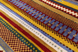 Tribal Persian Gabbeh Hand Knotted Wool Rug - 8' 0" X 10' 1" - Golden Nile