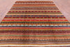 Persian Tribal Gabbeh Hand Knotted Wool Rug - 8' 2" X 9' 5" - Golden Nile