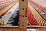 Persian Tribal Gabbeh Hand Knotted Wool Rug - 8' 2" X 9' 5" - Golden Nile