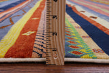Tribal Persian Gabbeh Handmade Wool Rug - 7' 11" X 10' 0" - Golden Nile