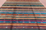 Persian Gabbeh Tribal Hand Knotted Wool Rug - 8' 1" X 10' 1" - Golden Nile