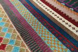 Persian Gabbeh Tribal Hand Knotted Wool Rug - 8' 1" X 10' 1" - Golden Nile