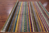 Gabbeh Hand Knotted Wool Rug - 8' 1" X 10' 2" - Golden Nile