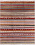 Persian Gabbeh Tribal Hand Knotted Wool Rug - 7' 11" X 9' 11" - Golden Nile